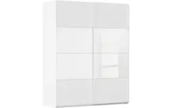 Goossens kledingkast finca combi glans mat glas wit hoogwaardig meubelplaat - 8244365-{merk}-finca-combi-sts-wit-schuifdeuren-02